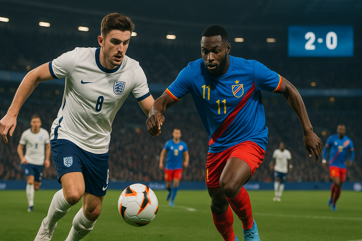 England vs DR Congo Betting Preview and 2-0 Prediction